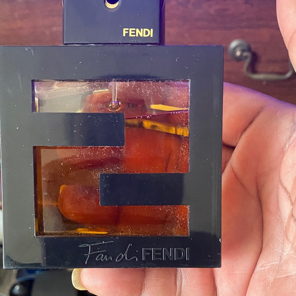 Fendi Black and Gold Fragrance Bottle Rare Find !